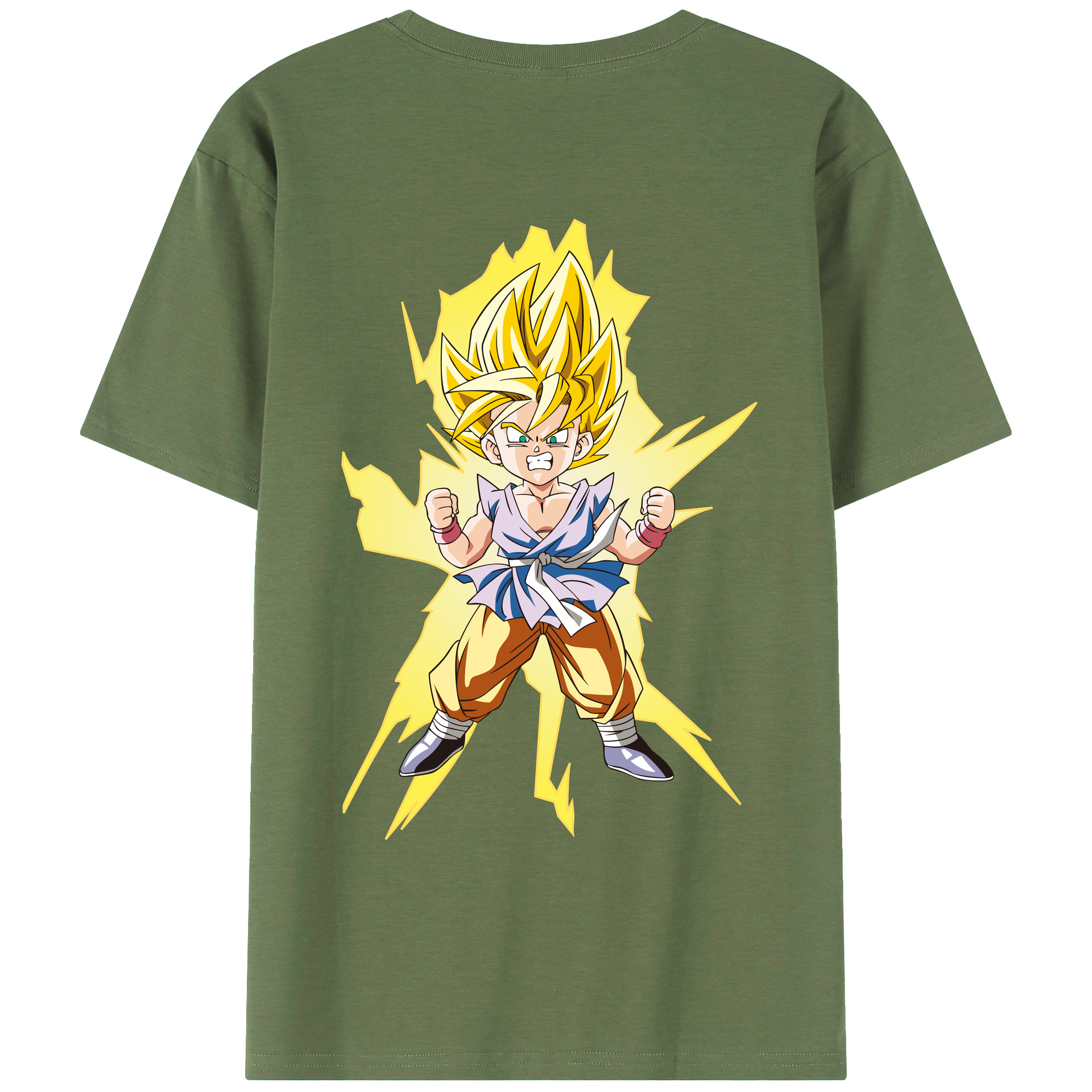 （画像用） ドラゴンボール ベジット DRAGON BALL Vegetto 綿100％ メンズ半袖Tシャツ（バックプリント） 通気性